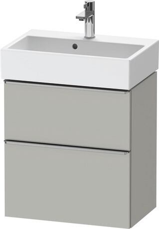 Vanity unit wall-mounted, DE4329070070000 Concrete grey Matt, Decor, Handle Stainless steel