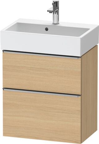 Vanity unit wall-mounted, DE4329070300000 Natural oak Matt, Decor, Handle Stainless steel