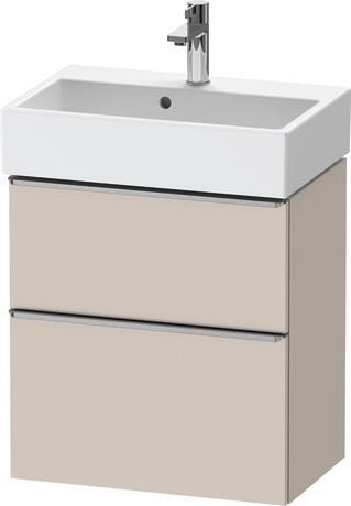 Vanity unit wall-mounted, DE4329070910000 taupe Matt, Decor, Handle Stainless steel