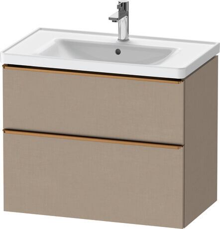 Vanity unit wall-mounted, DE4355004750000 Linen Matt, Decor, Handle Bronze