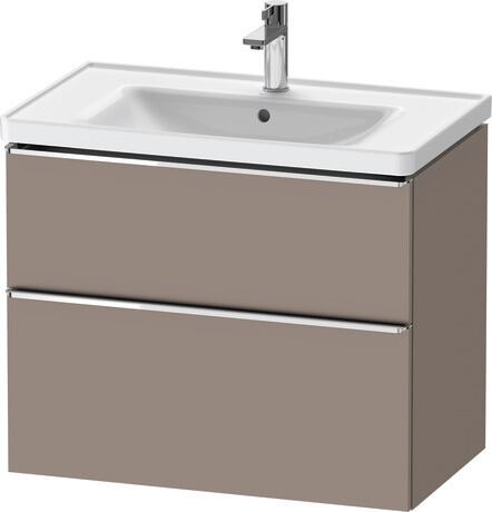 Vanity unit wall-mounted, DE4355010430000 Basalte Matt, Decor, Handle Chrome