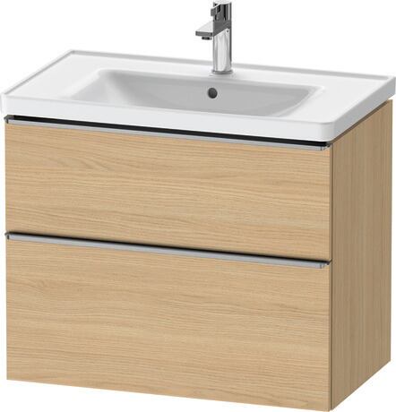 Vanity unit wall-mounted, DE4355070300000 Natural oak Matt, Decor, Handle Stainless steel