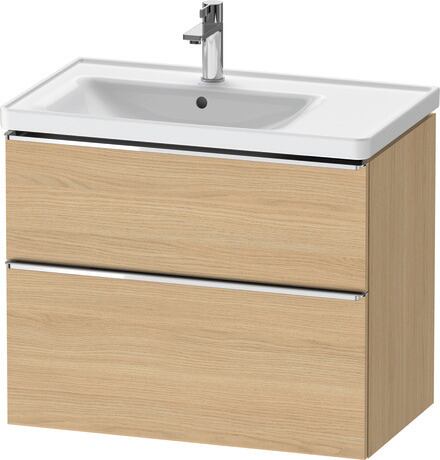 Vanity unit wall-mounted, DE4357010300000 Natural oak Matt, Decor, Handle Chrome