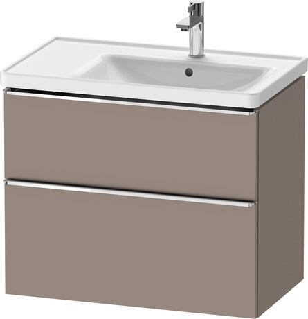 Vanity unit wall-mounted, DE4358010430000 Basalte Matt, Decor, Handle Chrome