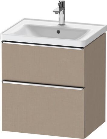 Vanity unit wall-mounted, DE4359010750000 Linen Matt, Decor, Handle Chrome