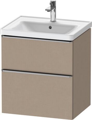 Vanity unit wall-mounted, DE4359070750000 Linen Matt, Decor, Handle Stainless steel