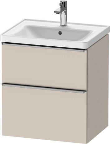 Vanity unit wall-mounted, DE4359070910000 taupe Matt, Decor, Handle Stainless steel