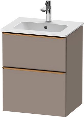 Vanity unit wall-mounted, DE4360004430000 Basalte Matt, Decor, Handle Bronze