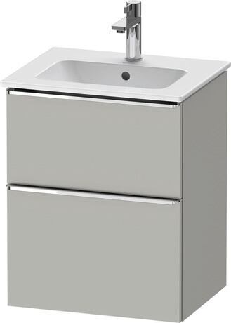 Vanity unit wall-mounted, DE4360010070000 Concrete grey Matt, Decor, Handle Chrome