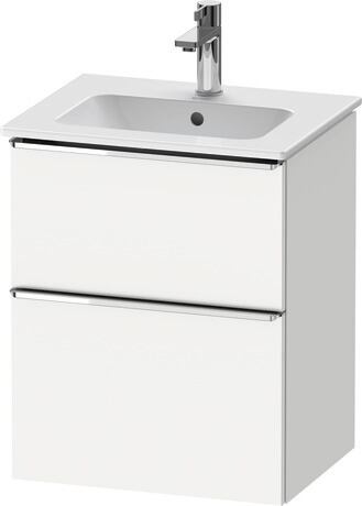 Vanity unit wall-mounted, DE4360010180000 White Matt, Decor, Handle Chrome