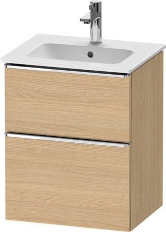 Vanity unit wall-mounted, DE4360010300000 Natural oak Matt, Decor, Handle Chrome