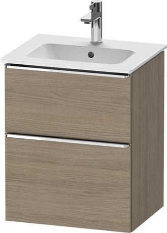 Vanity unit wall-mounted, DE4360010350000 Oak terra Matt, Decor, Handle Chrome