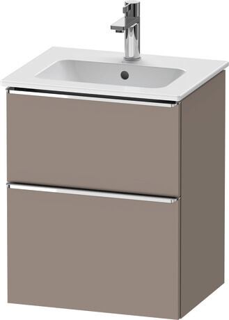 Vanity unit wall-mounted, DE4360010430000 Basalte Matt, Decor, Handle Chrome