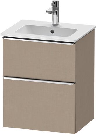 Vanity unit wall-mounted, DE4360010750000 Linen Matt, Decor, Handle Chrome