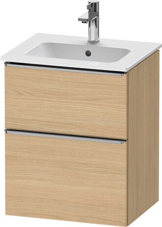 Vanity unit wall-mounted, DE4360070300000 Natural oak Matt, Decor, Handle Stainless steel