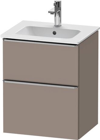 Vanity unit wall-mounted, DE4360070430000 Basalte Matt, Decor, Handle Stainless steel