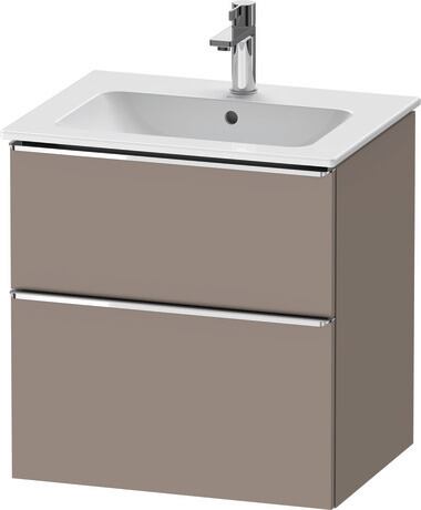 Vanity unit wall-mounted, DE4361010430000 Basalte Matt, Decor, Handle Chrome