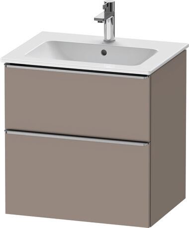 Vanity unit wall-mounted, DE4361070430000 Basalte Matt, Decor, Handle Stainless steel