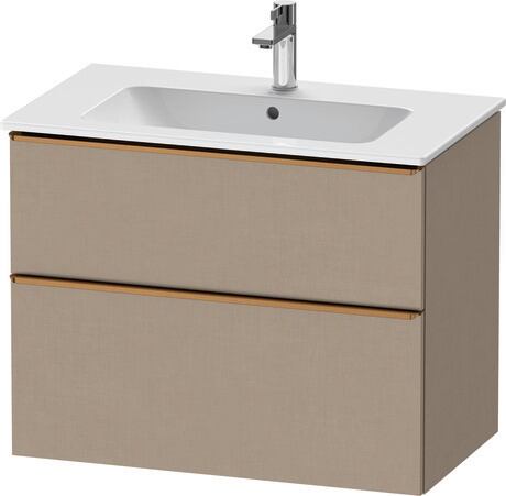 Vanity unit wall-mounted, DE4362004750000 Linen Matt, Decor, Handle Bronze