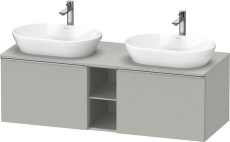 Console vanity unit wall-mounted, DE4950B70070000 Concrete grey Matt, Decor, Handle Stainless steel