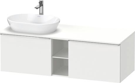 Console vanity unit wall-mounted, DE4950L10180000 White Matt, Decor, Handle Chrome