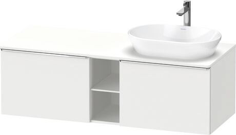 Console vanity unit wall-mounted, DE4950R10180000 White Matt, Decor, Handle Chrome