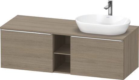 Console vanity unit wall-mounted, DE4950R10350000 Oak terra Matt, Decor, Handle Chrome