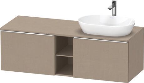 Console vanity unit wall-mounted, DE4950R10750000 Linen Matt, Decor, Handle Chrome