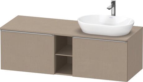 Console vanity unit wall-mounted, DE4950R70750000 Linen Matt, Decor, Handle Stainless steel