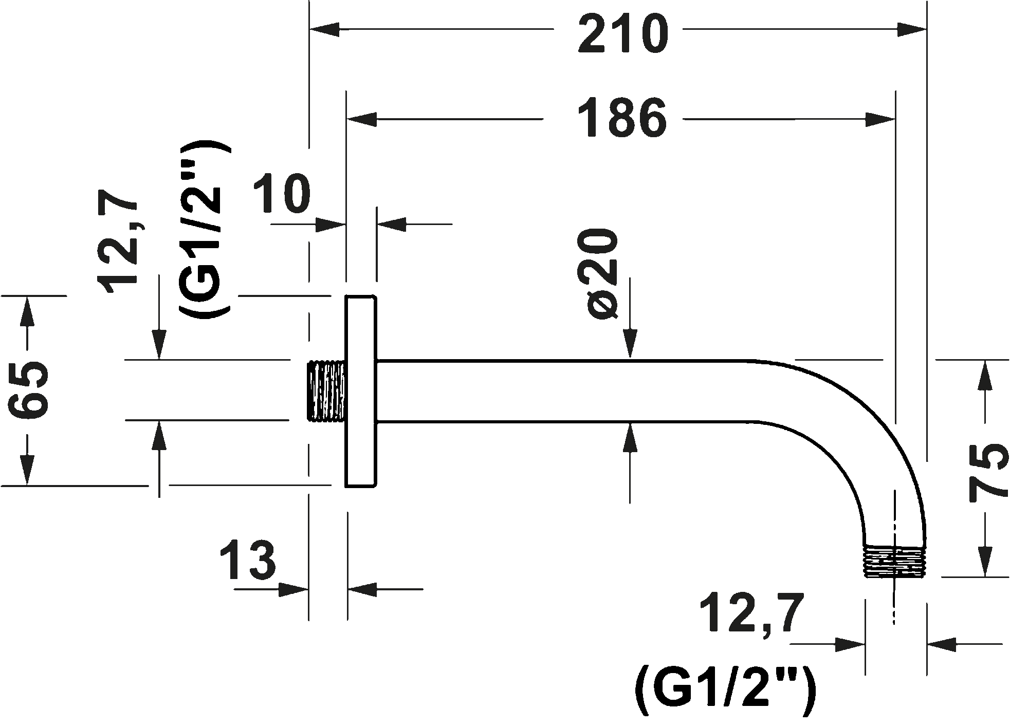 Shower arms, UV0670036