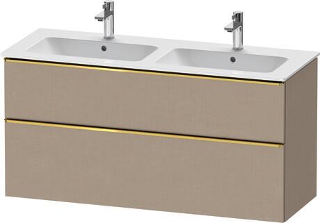 Vanity unit wall-mounted, DE4365034750000 Linen Matt, Decor, Handle Gold