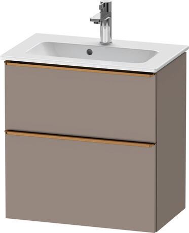 Vanity unit wall-mounted, DE4368004430000 Basalte Matt, Decor, Handle Bronze