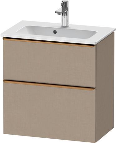 Vanity unit wall-mounted, DE4368004750000 Linen Matt, Decor, Handle Bronze