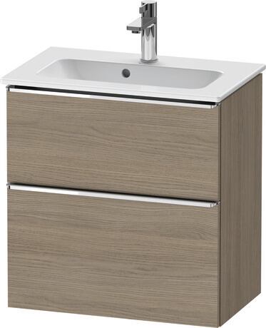 Vanity unit wall-mounted, DE4368010350000 Oak terra Matt, Decor, Handle Chrome