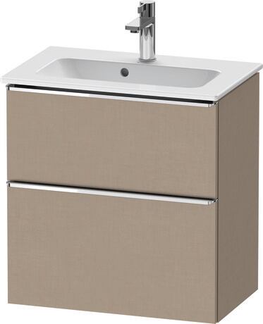 Vanity unit wall-mounted, DE4368010750000 Linen Matt, Decor, Handle Chrome