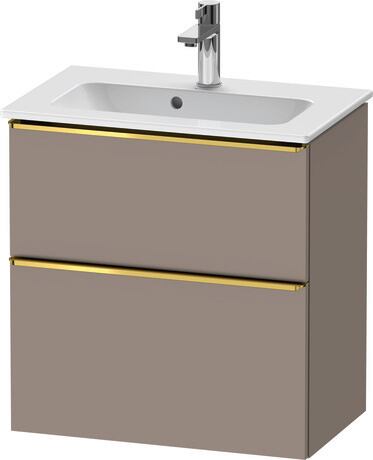 Vanity unit wall-mounted, DE4368034430000 Basalte Matt, Decor, Handle Gold