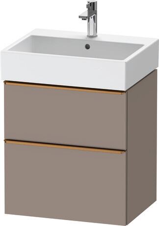 Vanity unit wall-mounted, DE4371004430000 Basalte Matt, Decor, Handle Bronze