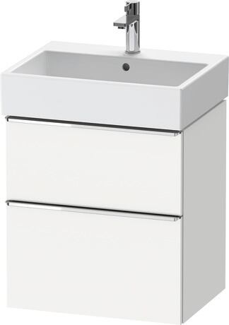 Vanity unit wall-mounted, DE4371010180000 White Matt, Decor, Handle Chrome