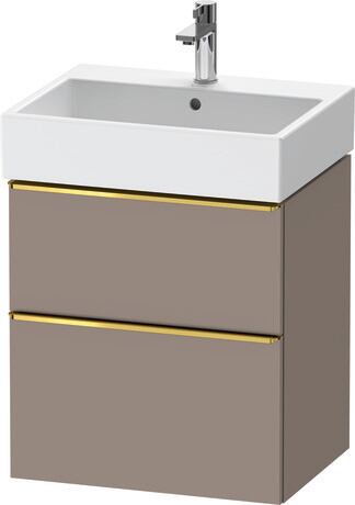 Vanity unit wall-mounted, DE4371034430000 Basalte Matt, Decor, Handle Gold