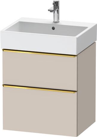 Vanity unit wall-mounted, DE4371034910000 taupe Matt, Decor, Handle Gold