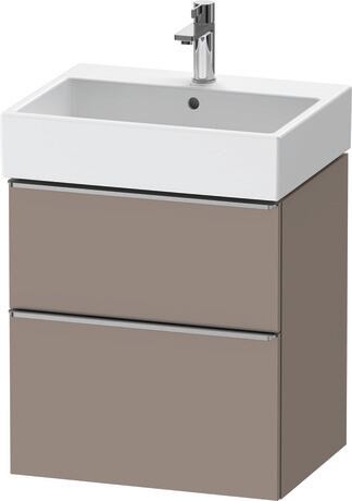 Vanity unit wall-mounted, DE4371070430000 Basalte Matt, Decor, Handle Stainless steel