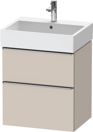 Vanity unit wall-mounted, DE4371070910000 taupe Matt, Decor, Handle Stainless steel