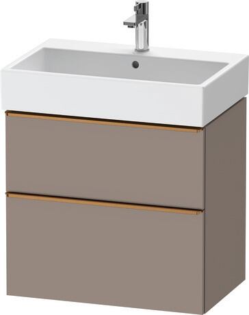 Vanity unit wall-mounted, DE4372004430000 Basalte Matt, Decor, Handle Bronze