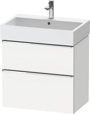 Vanity unit wall-mounted, DE4372010180000 White Matt, Decor, Handle Chrome