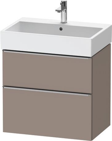 Vanity unit wall-mounted, DE4372070430000 Basalte Matt, Decor, Handle Stainless steel