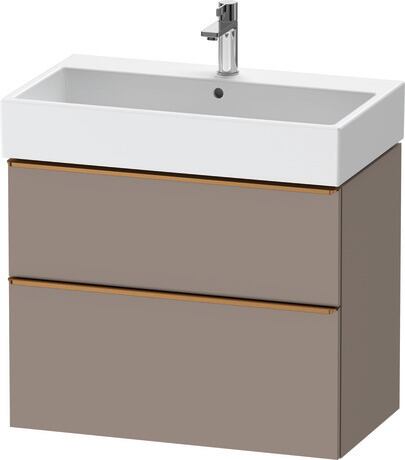 Vanity unit wall-mounted, DE4373004430000 Basalte Matt, Decor, Handle Bronze