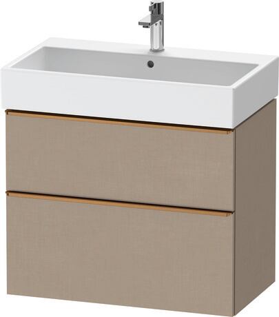 Vanity unit wall-mounted, DE4373004750000 Linen Matt, Decor, Handle Bronze