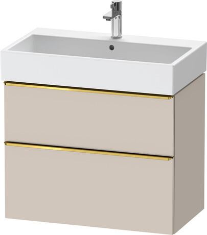 Vanity unit wall-mounted, DE4373034910000 taupe Matt, Decor, Handle Gold