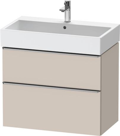 Vanity unit wall-mounted, DE4373070910000 taupe Matt, Decor, Handle Stainless steel