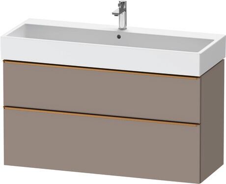 Vanity unit wall-mounted, DE4375004430000 Basalte Matt, Decor, Handle Bronze